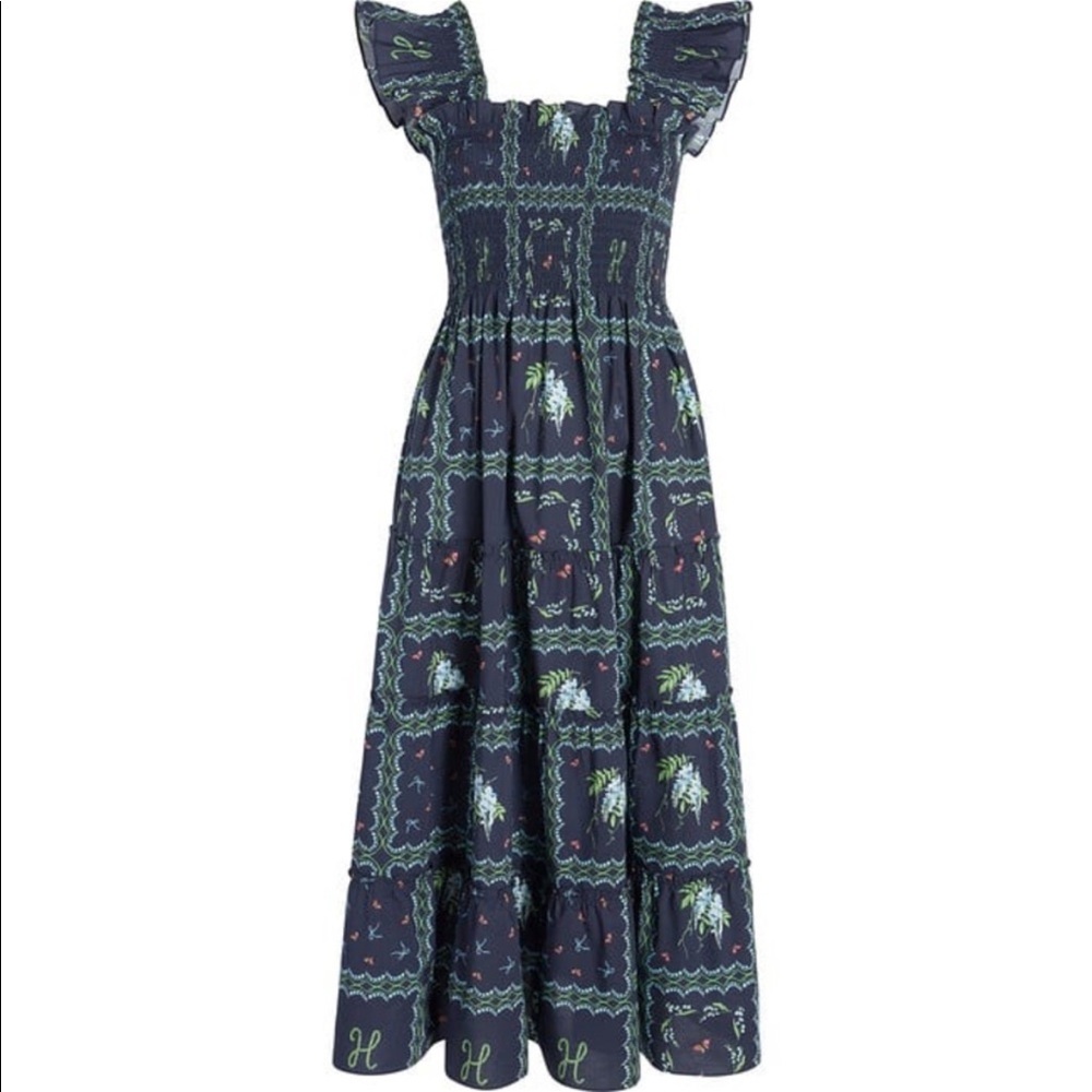 Hill house Ellie nap dress navy floral patchwork